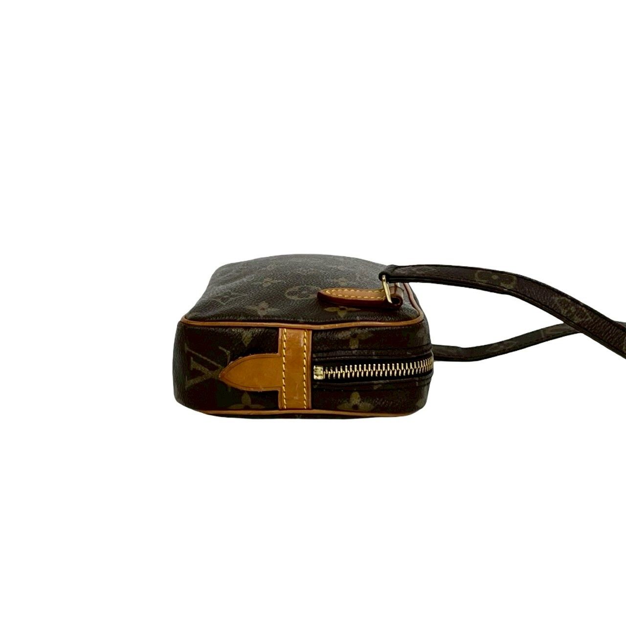 Louis Vuitton Pochette roulis Bandouliere Monogram Leather Shoulder Bag Brown — view 6