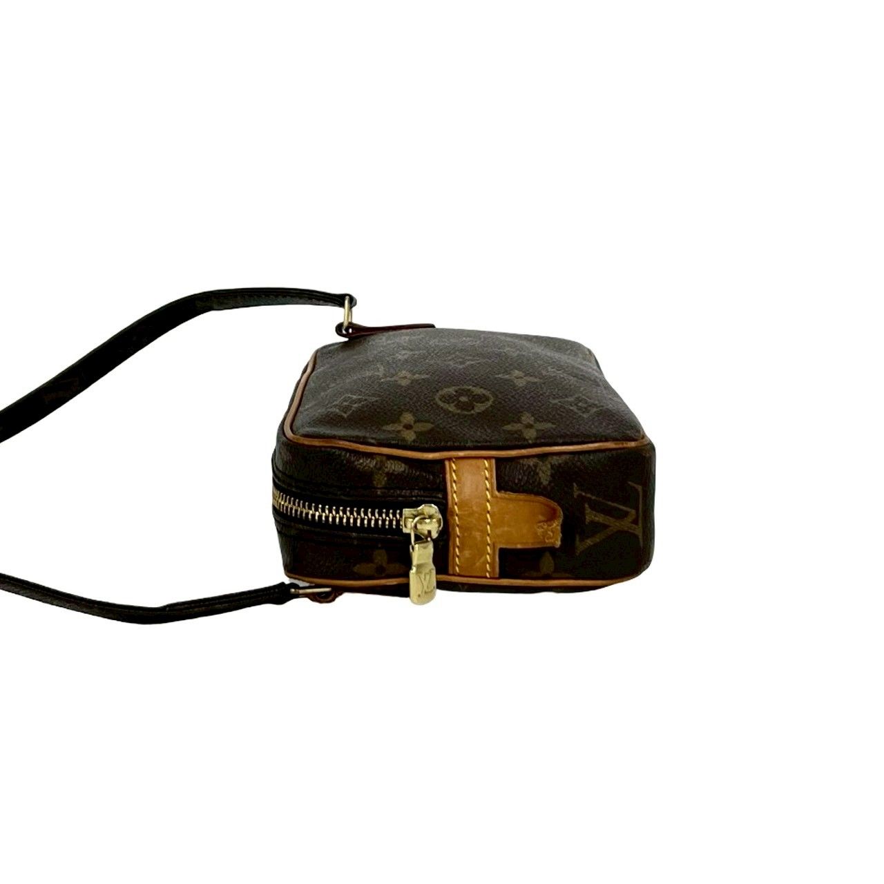 Louis Vuitton Pochette roulis Bandouliere Monogram Leather Shoulder Bag Brown — view 5