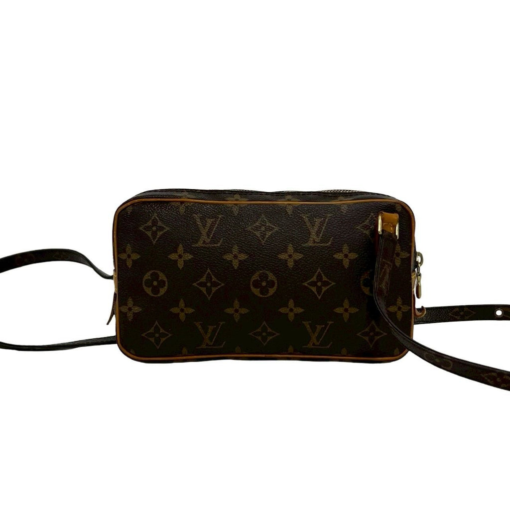 Louis Vuitton Pochette roulis Bandouliere Monogram Leather Shoulder Bag Brown — view 3