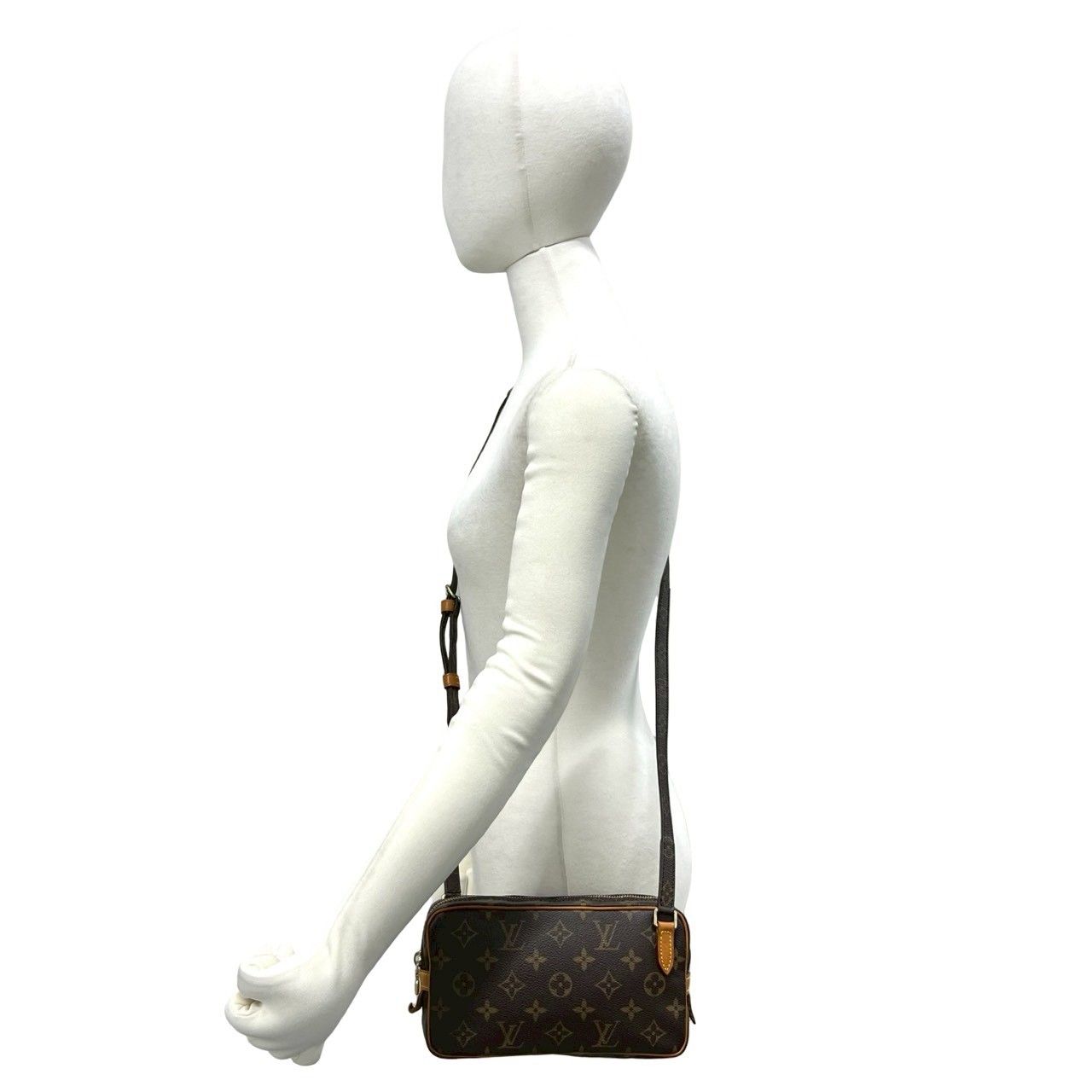 Louis Vuitton Pochette roulis Bandouliere Monogram Leather Shoulder Bag Brown — view 2