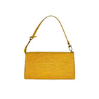 Louis Vuitton Vintage Pochette Epi Leather Handbag Yellow — view 3