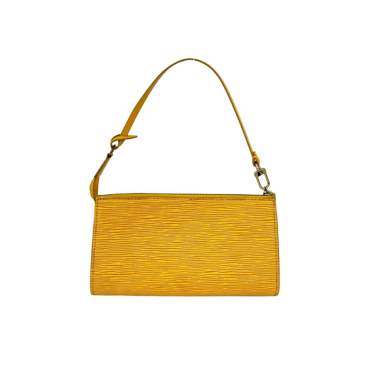 Louis Vuitton Vintage Pochette Epi Leather Handbag Yellow — view 3