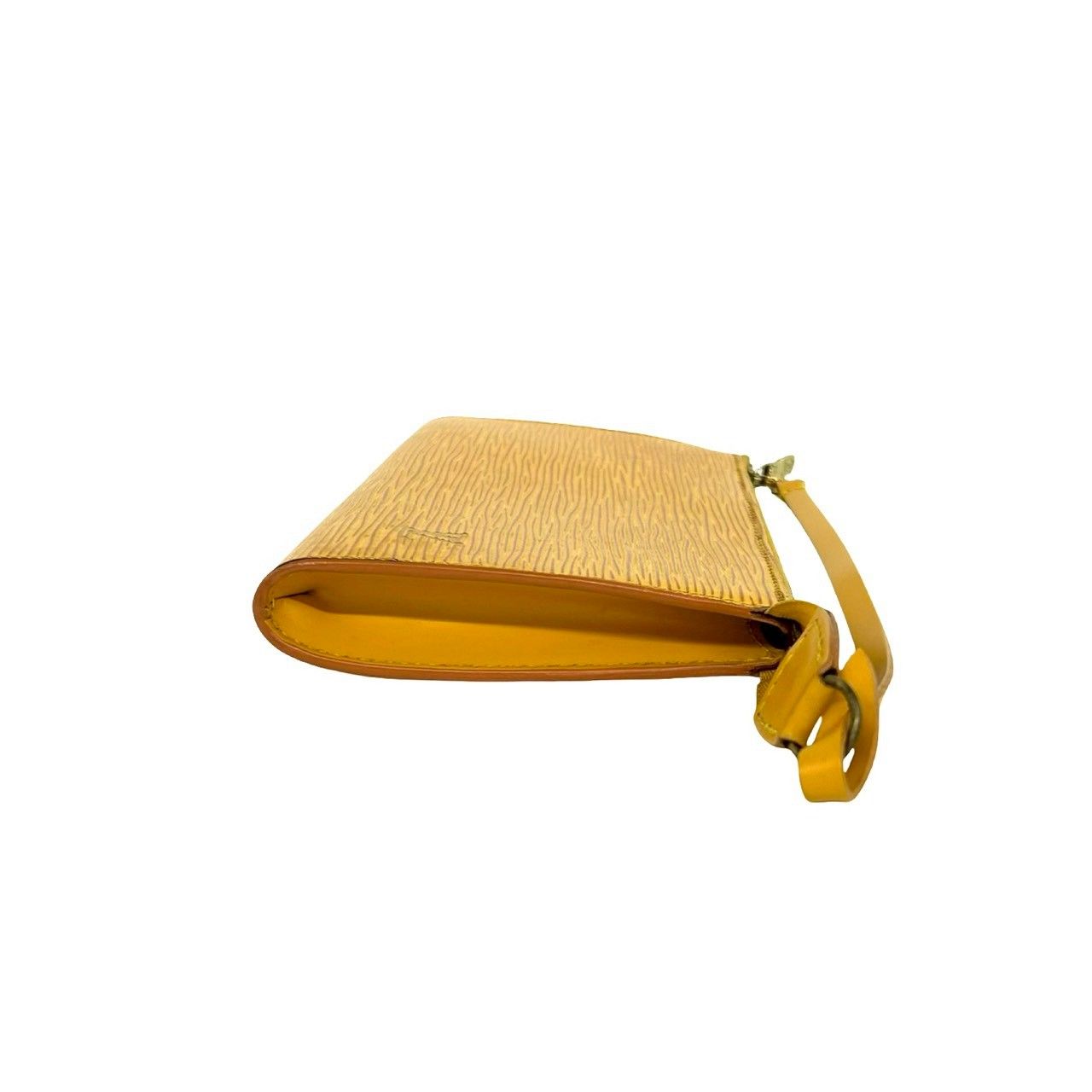 Louis Vuitton Vintage Pochette Epi Leather Handbag Yellow — view 6