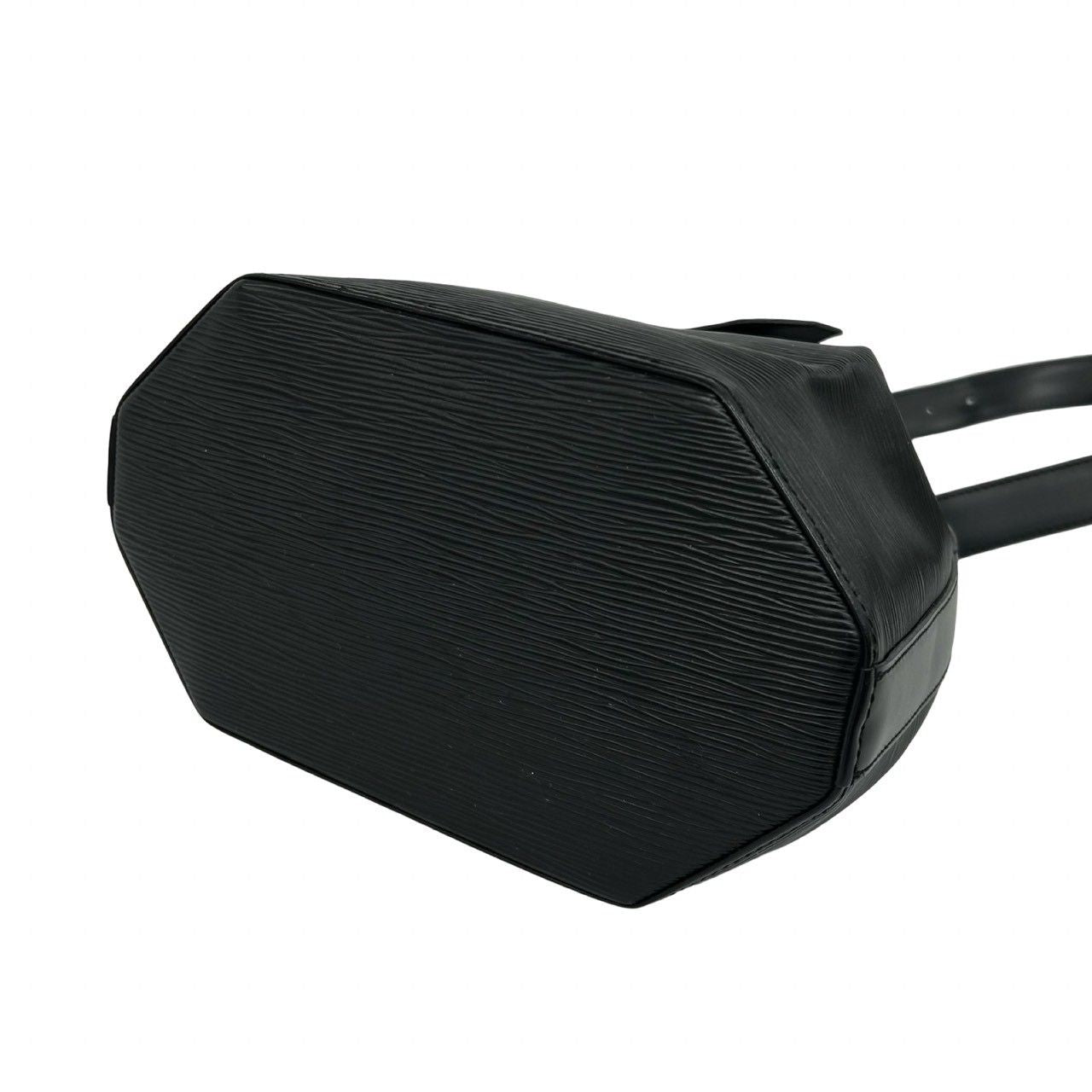 Louis Vuitton Vintage Sac Epi Leather Shoulder Bag Noir — view 8