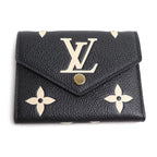 Louis Vuitton Victory Tri Foldwallet Bicolor Empreinte Black