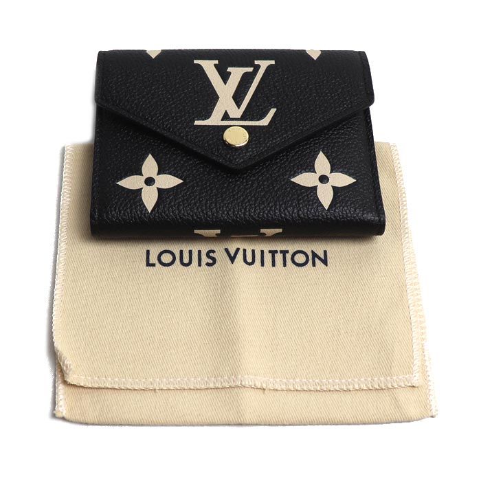 Louis Vuitton Victory Tri Foldwallet Bicolor Empreinte Black — view 7