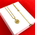 Dior Vintage CD Logo Chain Necklace Gold