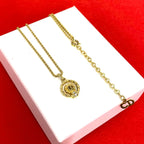 Dior Vintage CD Logo Chain Necklace Gold