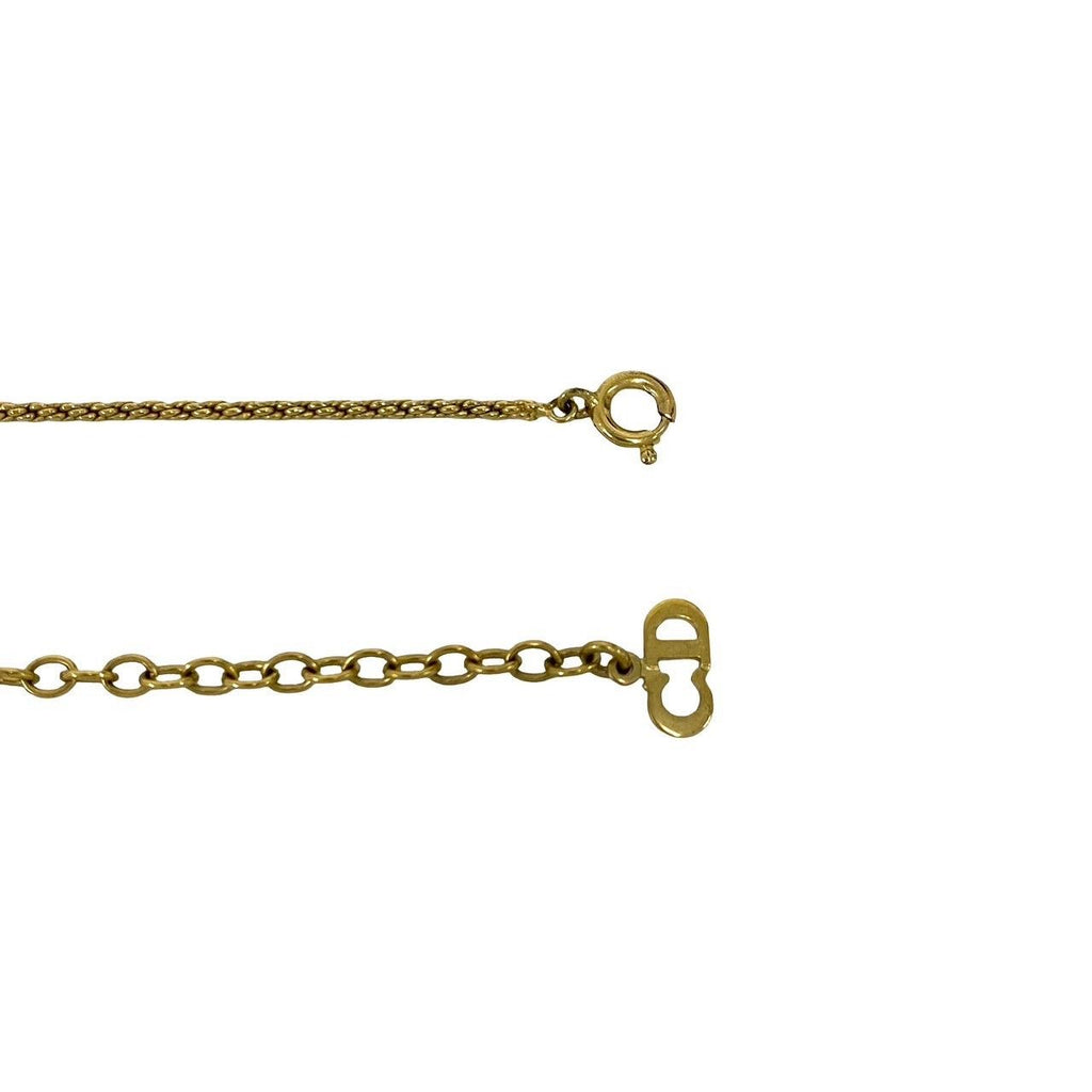 Dior Vintage CD Logo Chain Necklace Gold — view 4