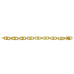 Celine Vintage Triomphe Logo Chain Bracelet Gold — view 5
