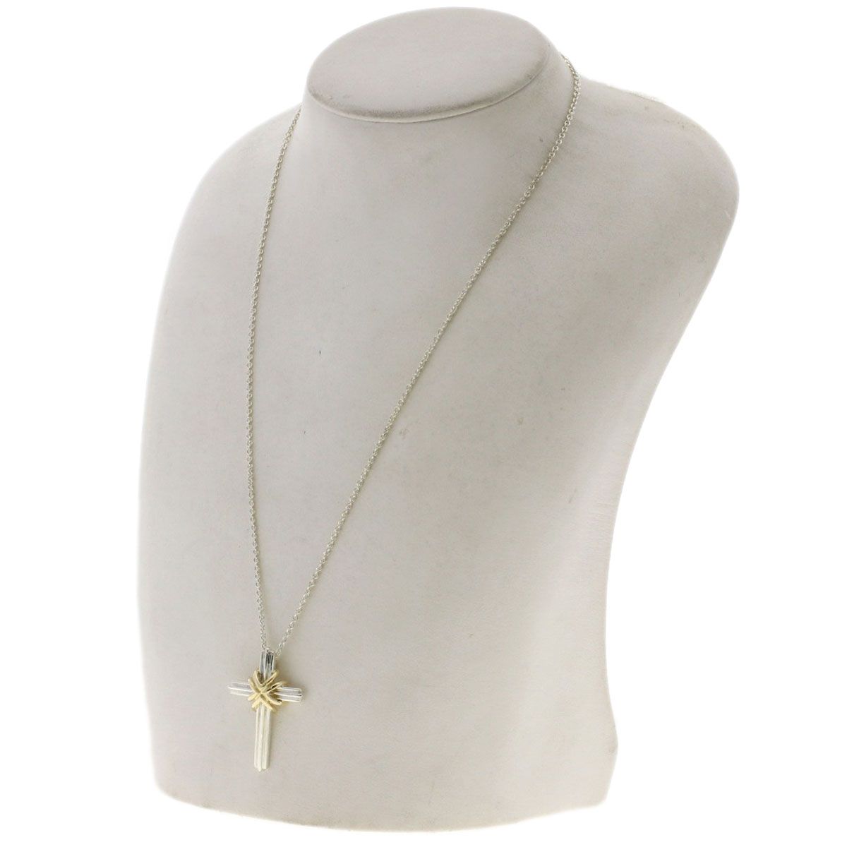 Tiffany & Co Signature Cross Necklace 18k Yellow Gold — view 4