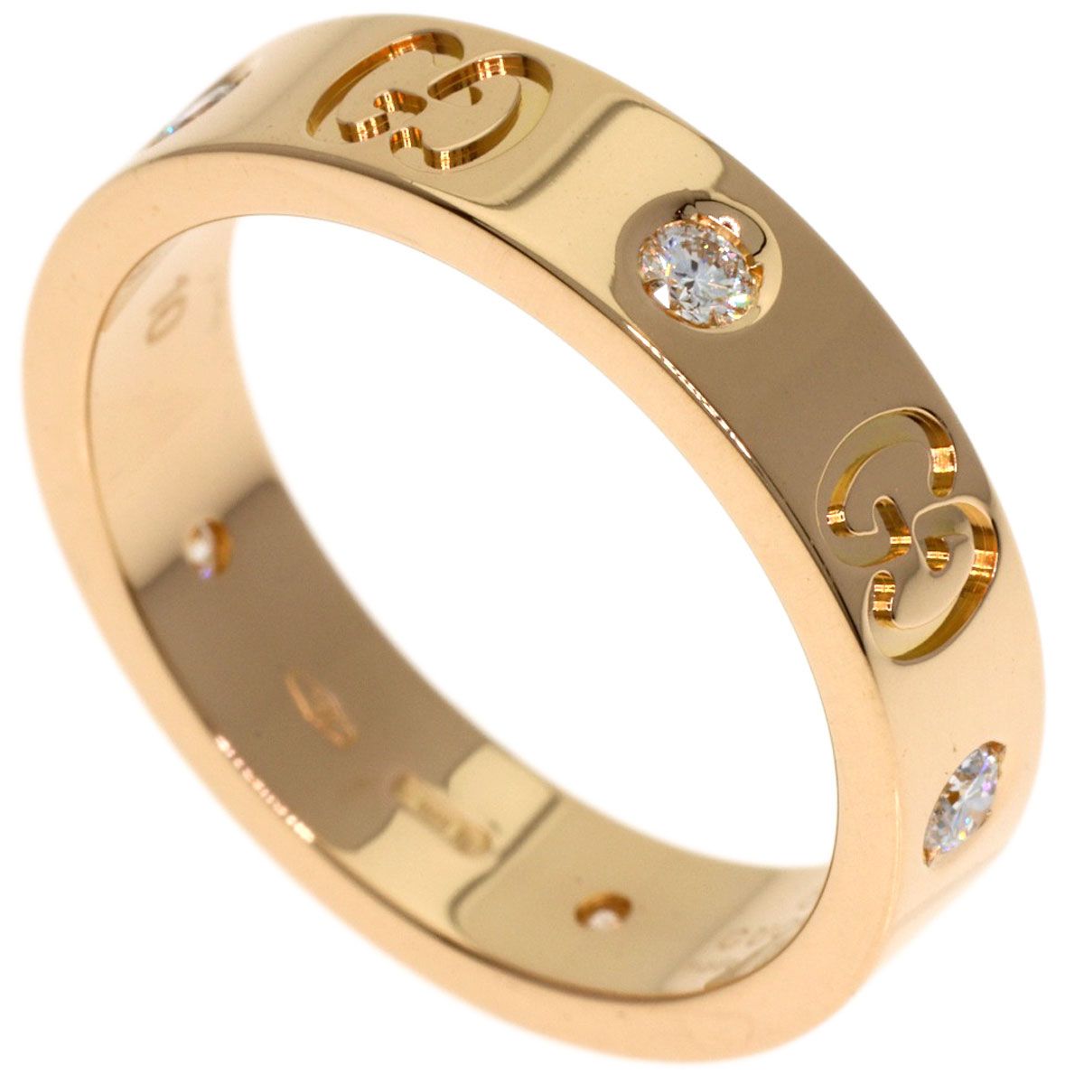 Gucci Icon Diamond Ring 18k Pink Gold