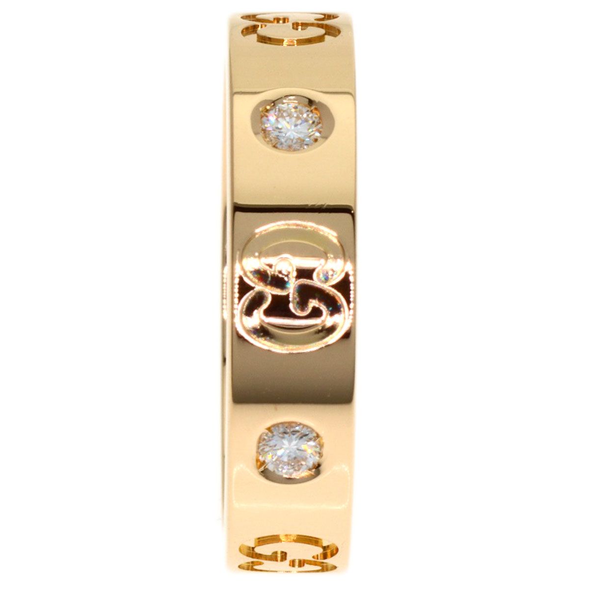 Gucci Icon Diamond Ring 18k Pink Gold — view 3