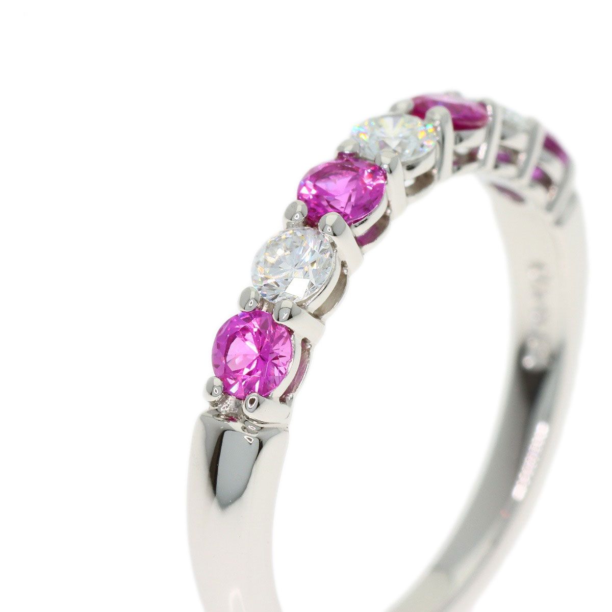 Tiffany & Co Forever Pink Saffiano Diamond Ring — view 8