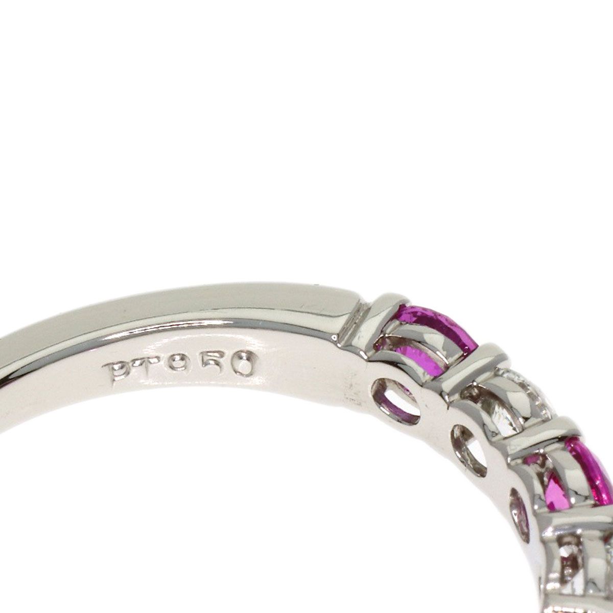 Tiffany & Co Forever Pink Saffiano Diamond Ring — view 5