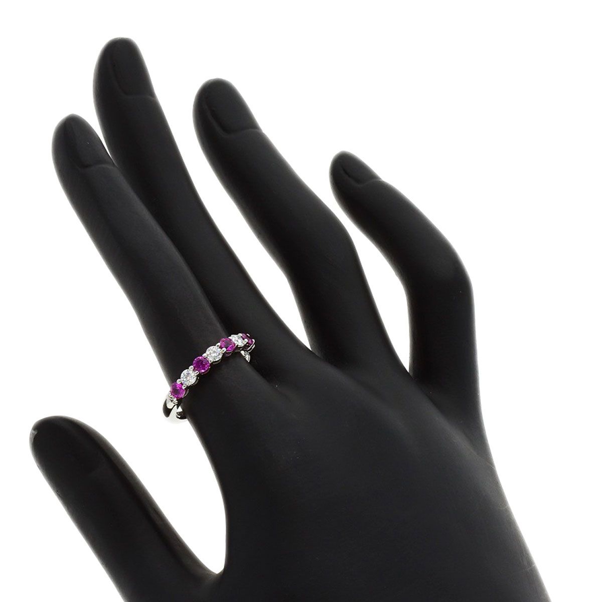 Tiffany & Co Forever Pink Saffiano Diamond Ring — view 7
