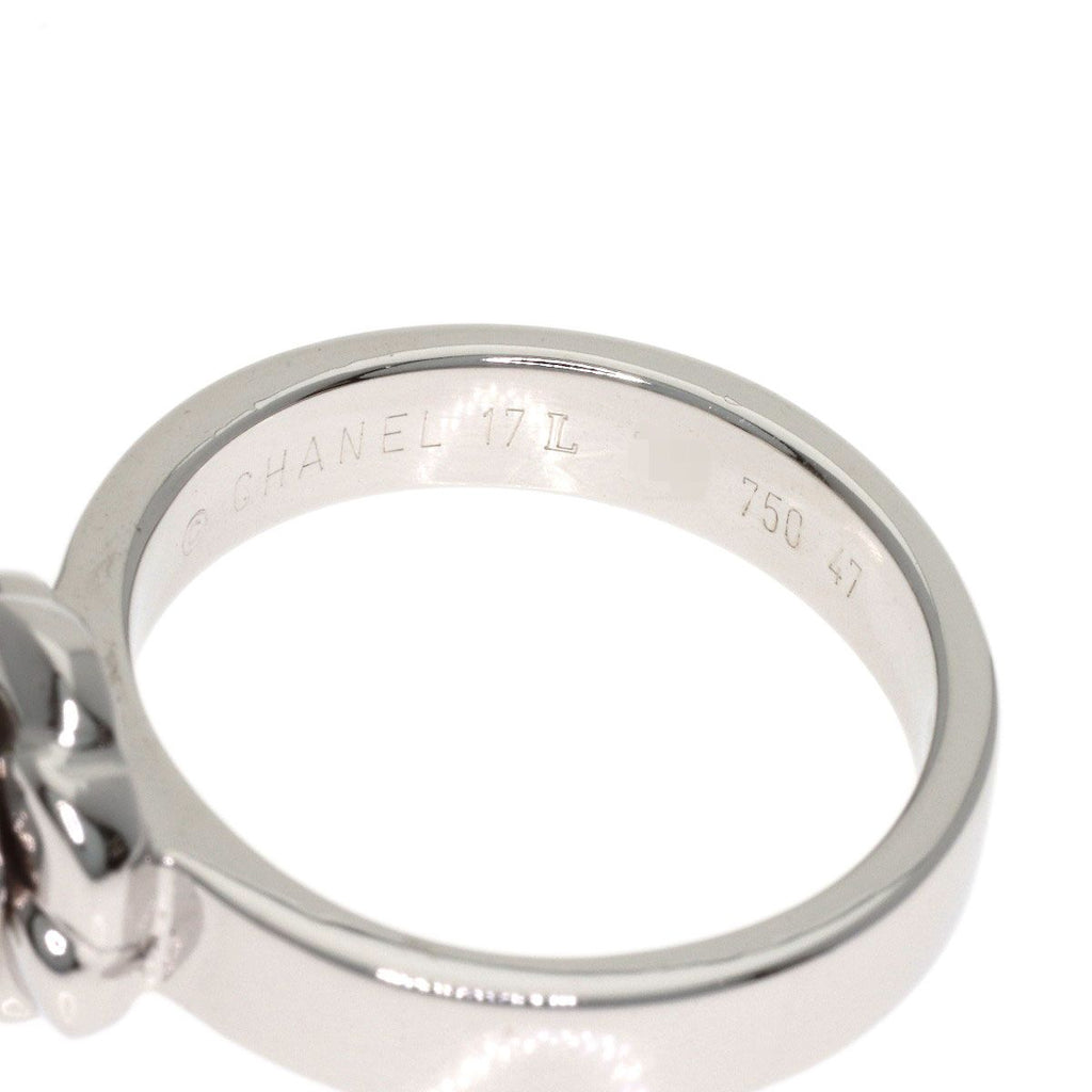Chanel Camellia Diamond 47 Ring 18k White Gold — view 5