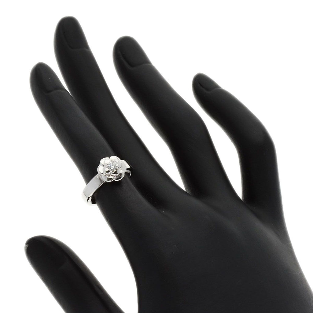 Chanel Camellia Diamond 47 Ring 18k White Gold — view 6