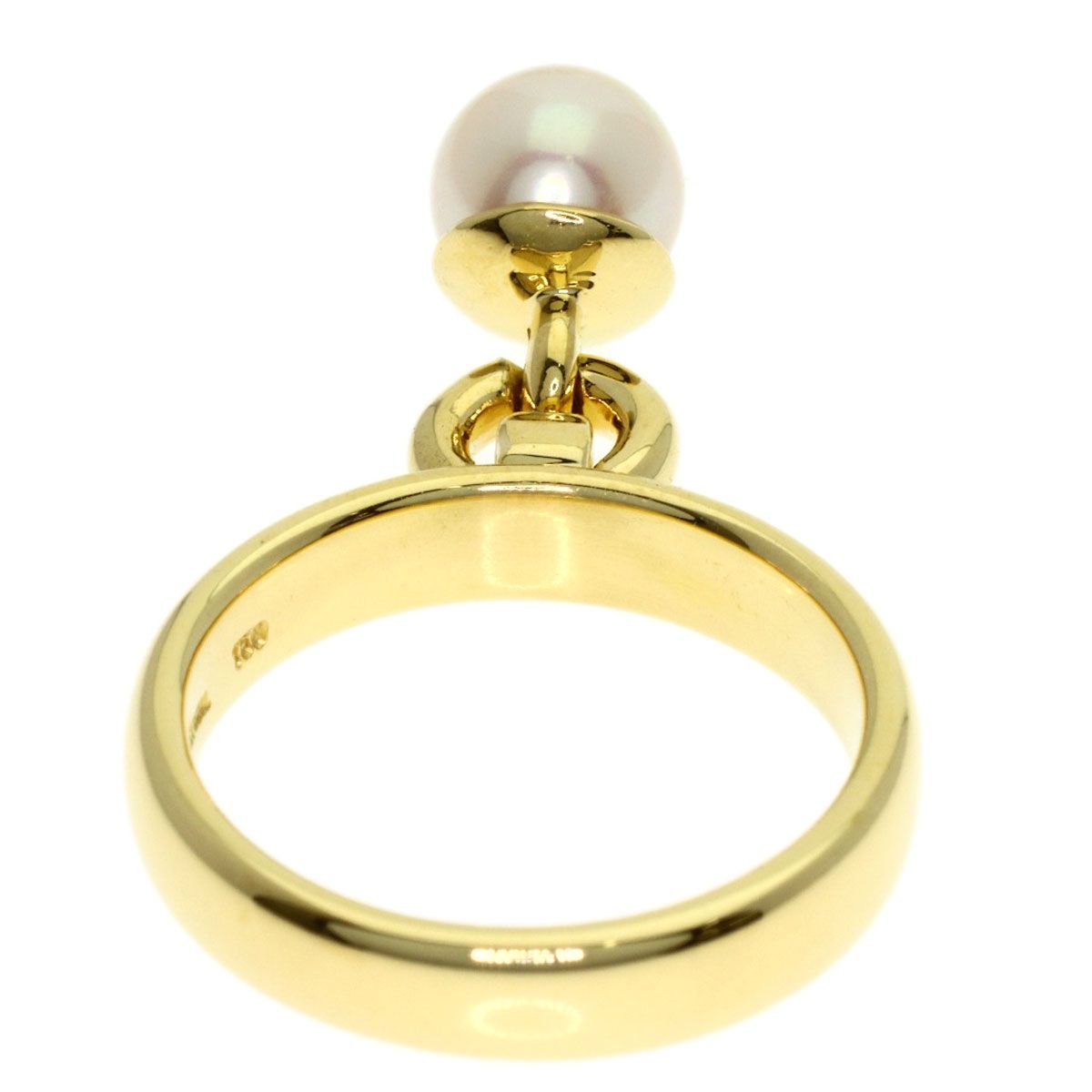 Tiffany & Co Doorknock Pearl Ring 18k Yellow Gold — view 4