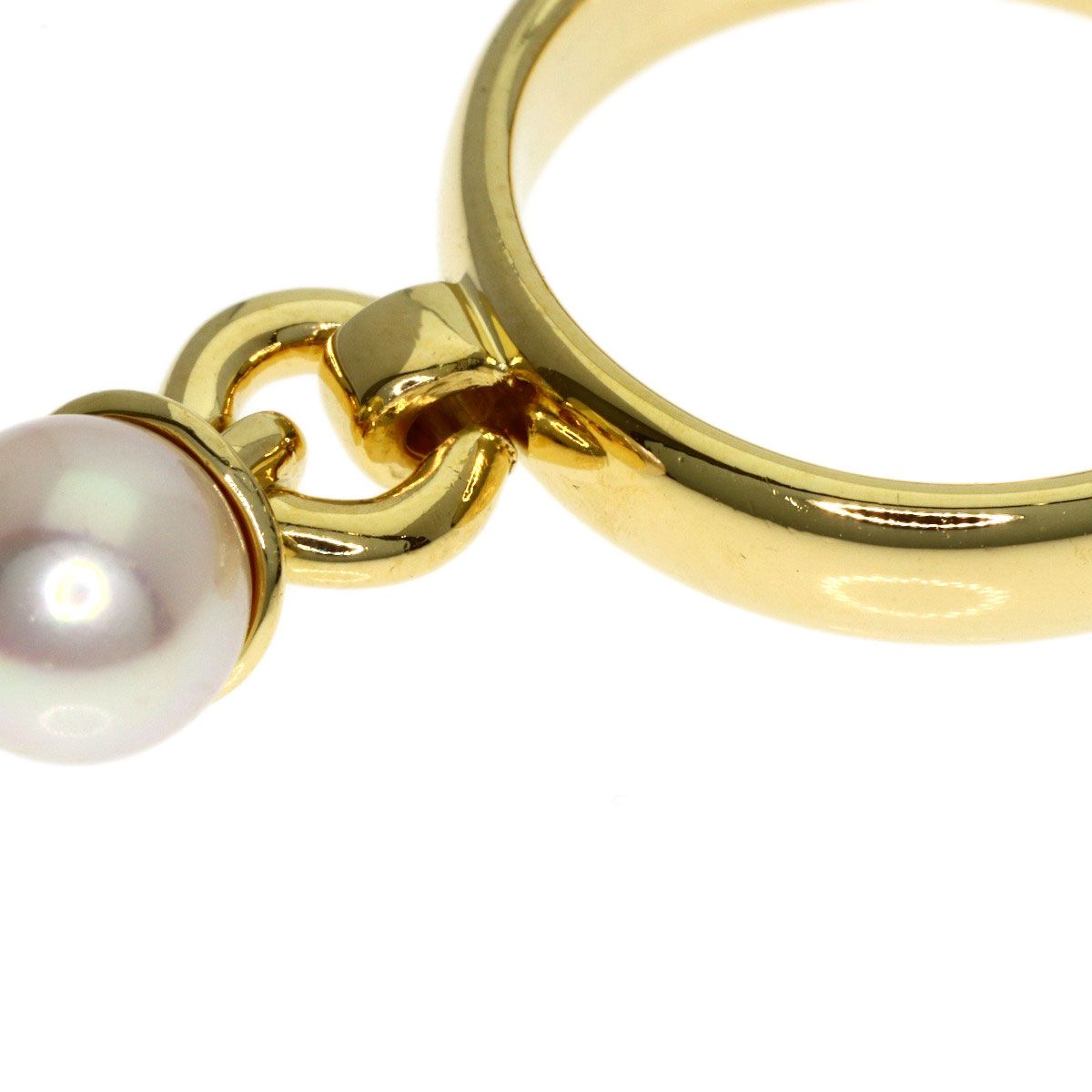 Tiffany & Co Doorknock Pearl Ring 18k Yellow Gold — view 7