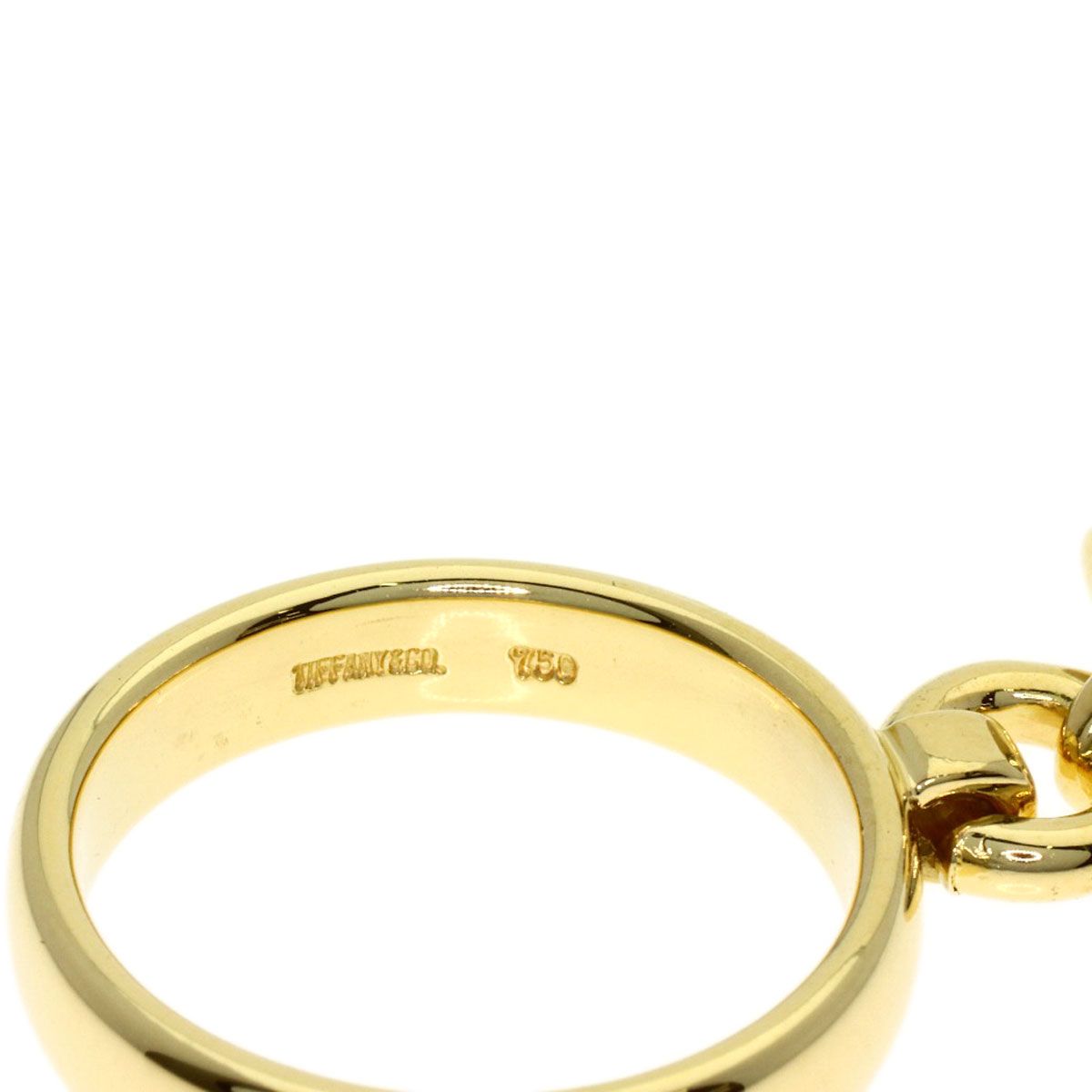 Tiffany & Co Doorknock Pearl Ring 18k Yellow Gold — view 5