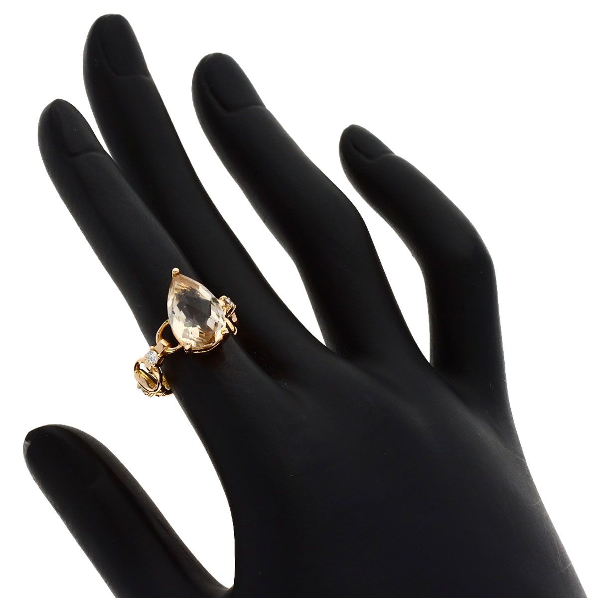 Gucci White Topaz Diamond Ring 18k Pink Gold — view 7