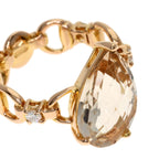 Gucci White Topaz Diamond Ring 18k Pink Gold — view 9