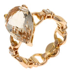 Gucci White Topaz Diamond Ring 18k Pink Gold — view 2