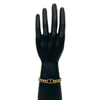Dior CD Logo Motif Chain Bracelet Gold — view 2