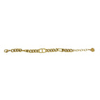 Dior CD Logo Motif Chain Bracelet Gold — view 6