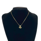 Dior Vintage CD Logo Motif Necklace Gold — view 2