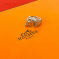 Hermes Vintage Cheval Ring Silver