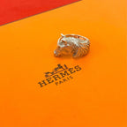 Hermes Vintage Cheval Ring Silver