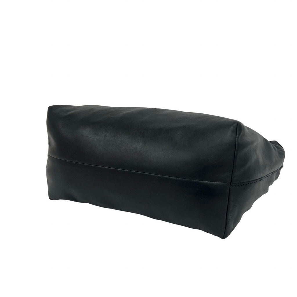 Loewe Anagram Logo Leather Tassel Shoulder Bag Mini Tote Black — view 8