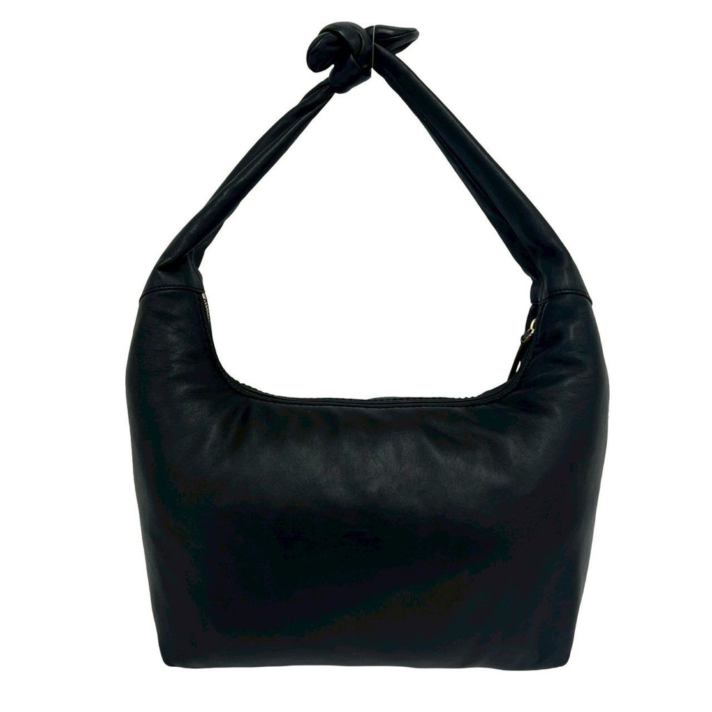 Loewe Anagram Logo Leather Tassel Shoulder Bag Mini Tote Black — view 3
