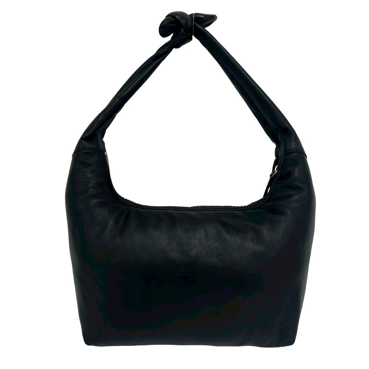 Loewe Anagram Logo Leather Tassel Shoulder Bag Mini Tote Black — view 3