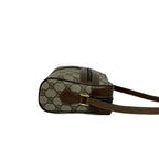 Gucci Vintage Sherry Line GG Logo Leather Shoulder Bag Brown — view 6