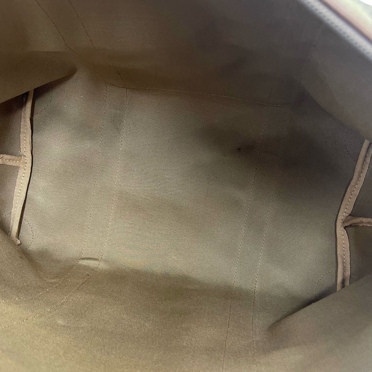 Gucci Vintage Sherry Line GG Logo Leather Tote Boston Bag Brown — view 9