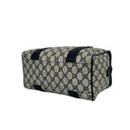 Gucci Vintage GG Logo Leather Mini Boston Bag Navy — view 8
