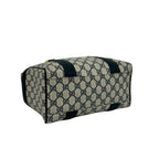 Gucci Vintage GG Logo Leather Mini Boston Bag Navy — view 7