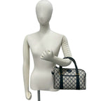 Gucci Vintage GG Logo Leather Mini Boston Bag Navy — view 2