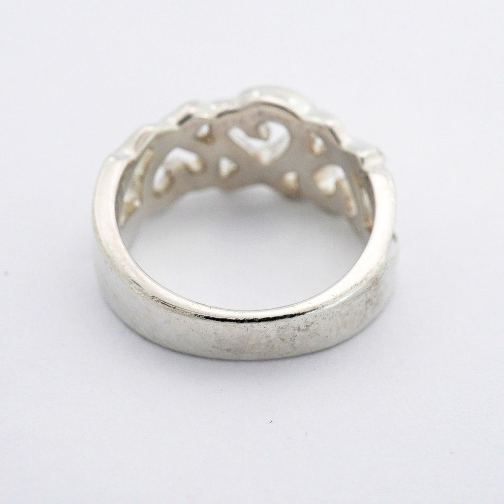 Tiffany & Co Ring Tripleloving Heart 925 Sterling Silver — view 8