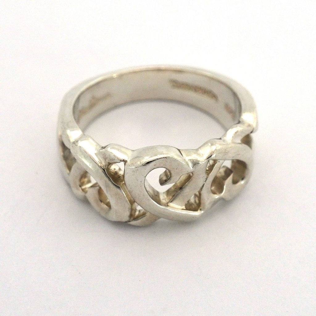 Tiffany & Co Ring Tripleloving Heart 925 Sterling Silver — view 3