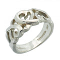 Tiffany & Co Ring Tripleloving Heart 925 Sterling Silver