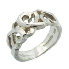 Tiffany & Co Ring Tripleloving Heart 925 Sterling Silver