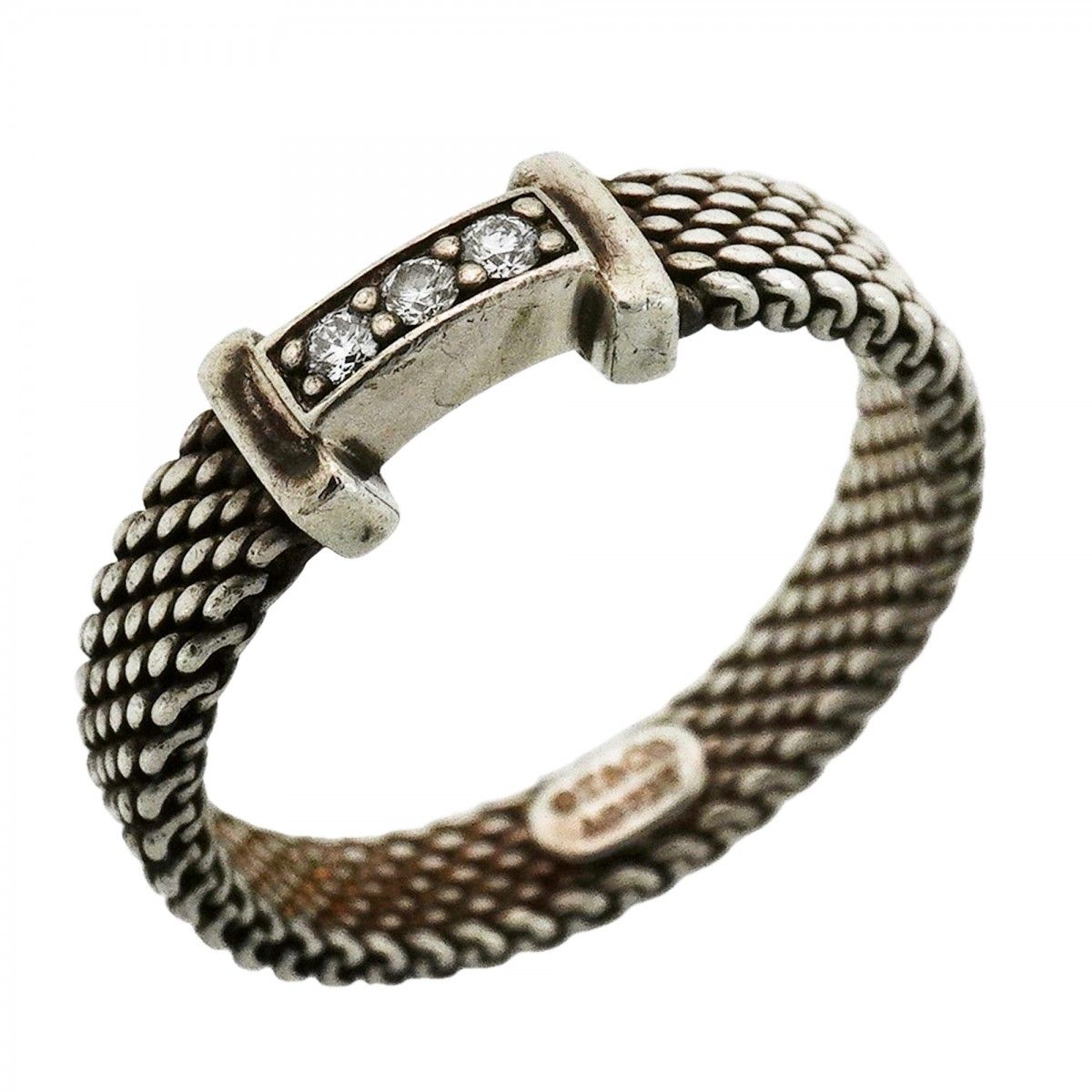 Tiffany & Co Ring 925 Sterling Silver Diamond