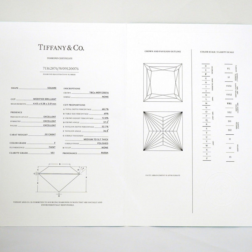 Tiffany & Co Ring Platinum Diamond — view 8