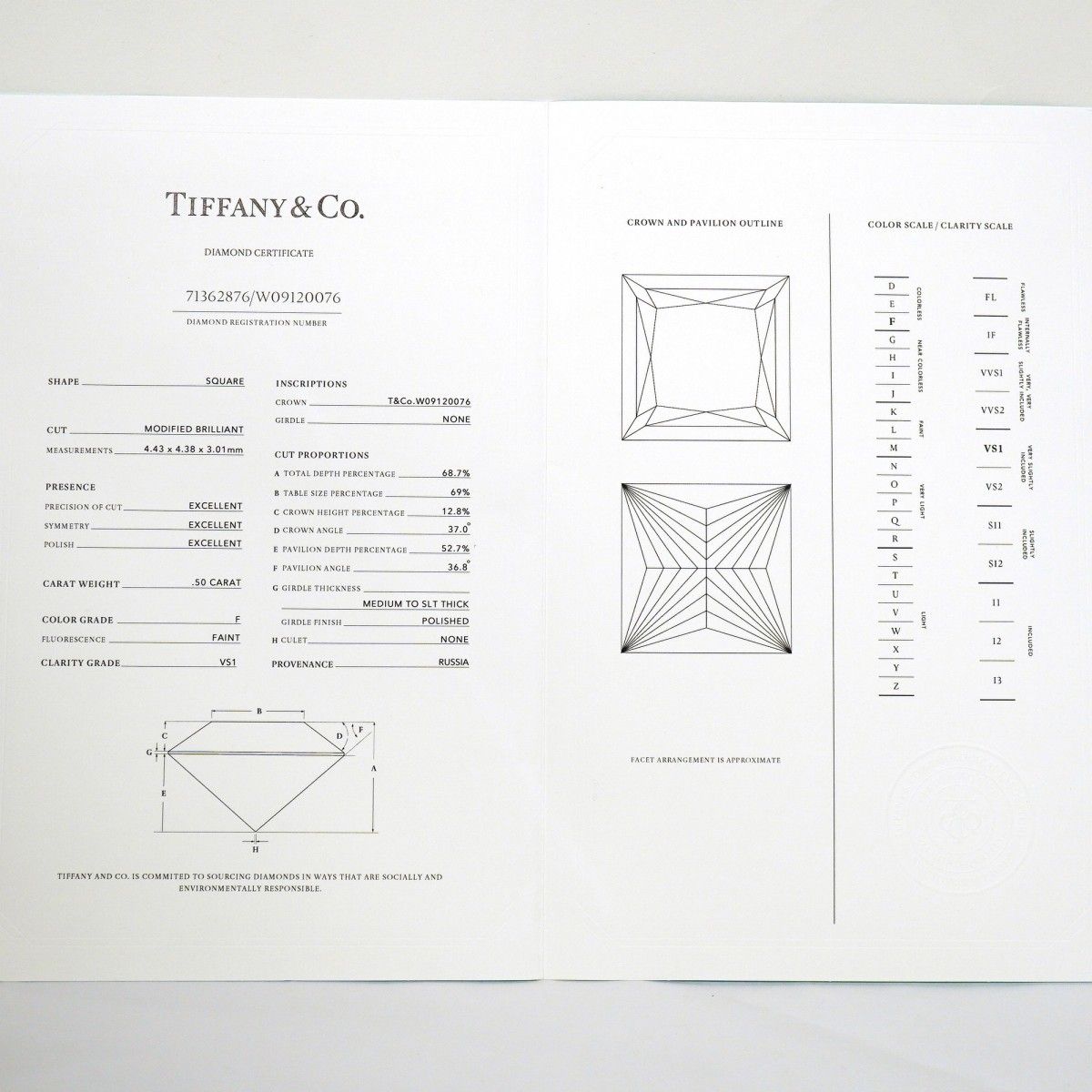 Tiffany & Co Ring Platinum Diamond — view 8