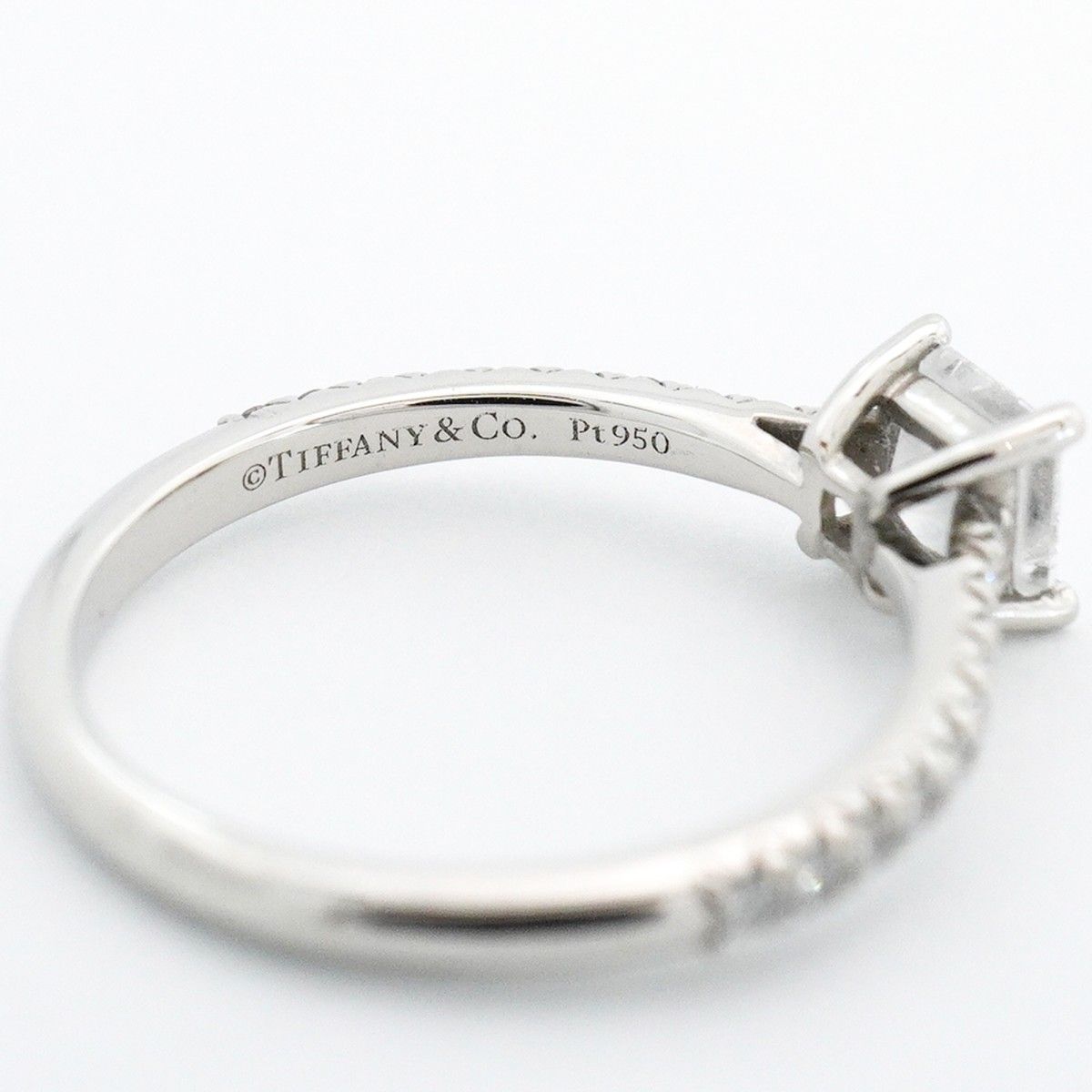 Tiffany & Co Ring Platinum Diamond — view 4