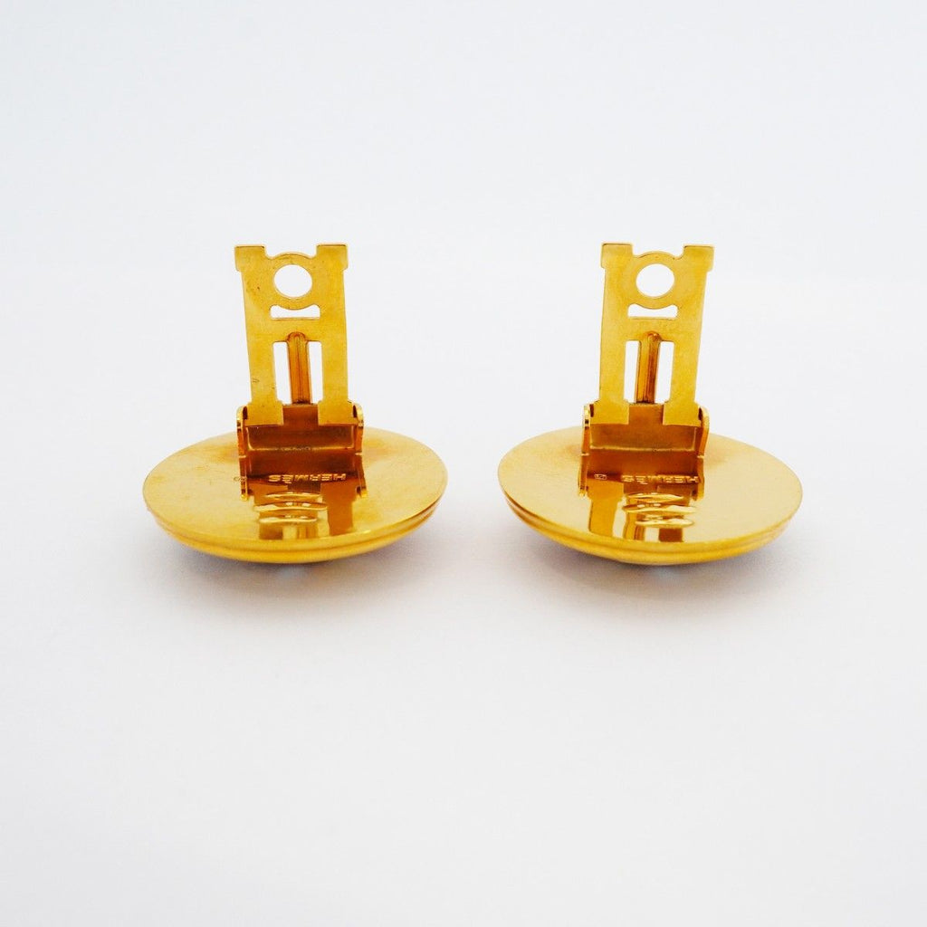 Hermes Earrings Gold — view 6
